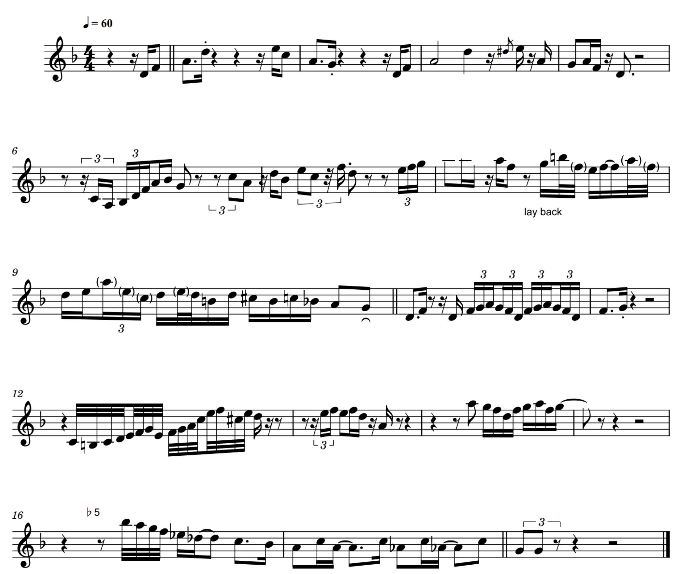 Sample Sheet Music
